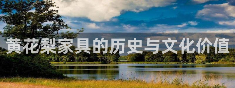 时代先锋娱乐：黄花梨家具的历史与文化价值